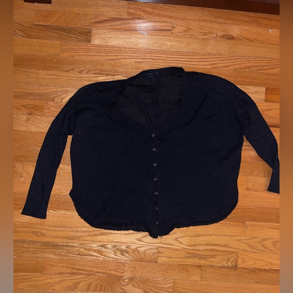black button up blouse - Picture 2 of 4